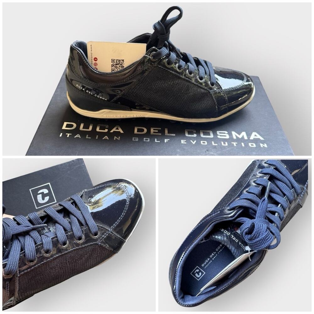 NEW DUCA DEL COSMA Caldes Women's Golf Shoe - Navy, size 7